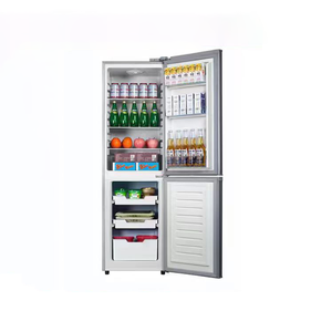 <span class=keywords><strong>Petit</strong></span> réfrigérateur à double porte avec compartiment congélateur, <span class=keywords><strong>frigo</strong></span> électrique à fréquence fixe, économe en énergie, pour usage domestique - Product Image 6