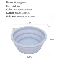 Fournitures pour animaux de compagnie, bol pliable de luxe personnalisé avec logo, pliable, portable, pour l'eau et la nourriture, pour chiens et chats, en TPE