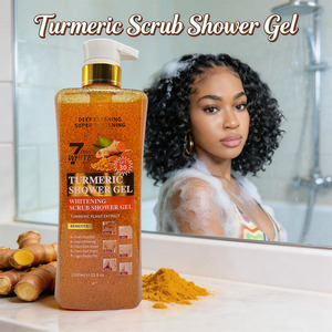 Gel Douche Exfoliant au Curcuma 7 Jours <span class=keywords><strong>de</strong></span> Blanchiment, Éclaircissant les Jointures, Contrôle du Sébum, Hydratant, Éclaircissant, Antibactérien - Product Image 3