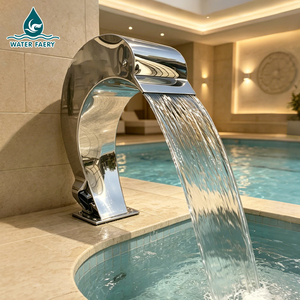 Cascade de <span class=keywords><strong>piscine</strong></span> et de jardin Water Faery, <span class=keywords><strong>rideau</strong></span> d'eau extérieur en acier inoxydable 304 pour <span class=keywords><strong>piscine</strong></span> - Product Image 4