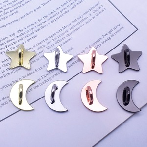 Connettori per Charm Telefonici in Metallo Oro, Argento, Oro Rosa, Nero, Pendenti Rotondi, a Cuore, Quadrati per Accessori Fai-da-Te - Product Image 3