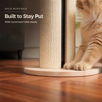 Griffoir vertical pour chat au design moderne, extra large, en sisal, sans perte de fibres, monté au mur, protection de canapé pour chats