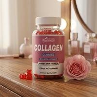 Gummies au collagène végétalien, vitamine C, vitamine E et L-glutathion certifiés GMP et Halal pour le bien-être de la peau