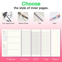 Vente en gros Ensemble cadeau de cahiers de luxe Couverture en cuir de haute qualité avec logo personnalisé Impression de journal