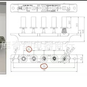 Interruptor de botón pulsador OEM de 5 teclas AQ205 26 para placa de control mecánica tipo piano de succión superior para campana extractora - Product Image 2