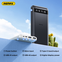 Batteries Externes Remax Amzo à Vente Chaude, Charge Rapide 10000 mAh, Fines, Légères et Faciles à Transporter