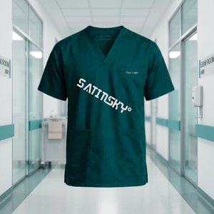 Uniforme Médico de Primera Calidad para Hombre, Cuello en V, Color Verde Oscuro, Nueva Generación, Uniforme Médico e Instrumentos Quirúrgicos - Product Image 3