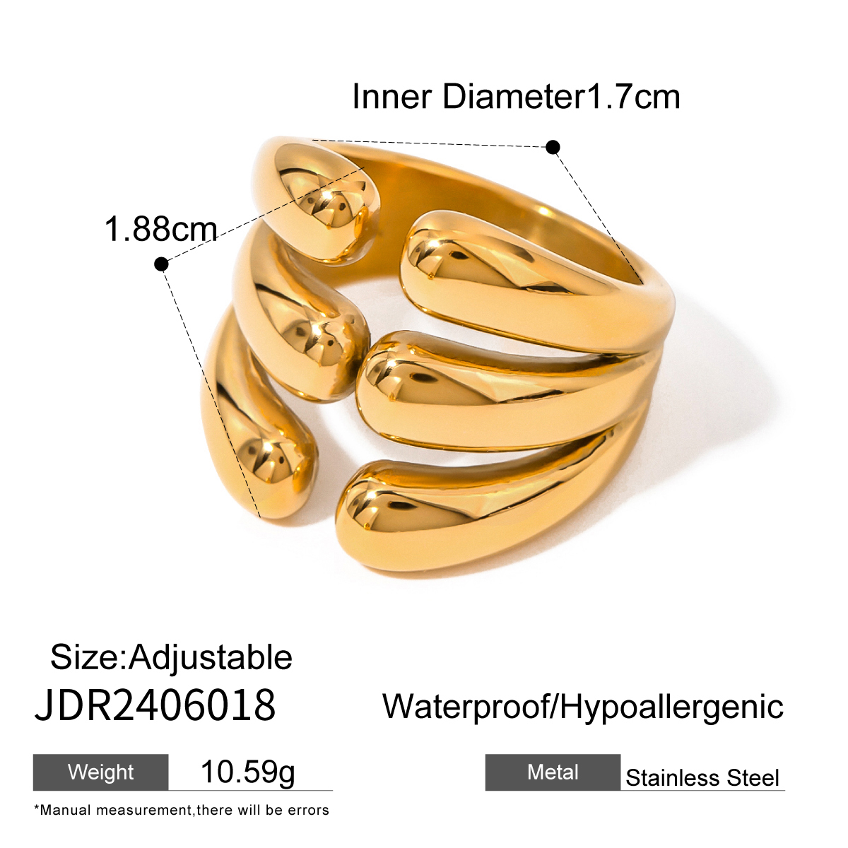 18k Gold JDR2406018