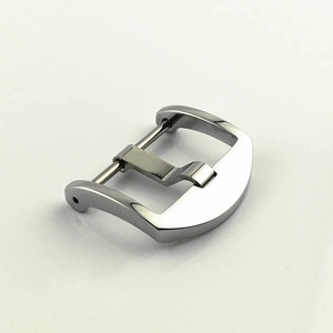 Cierre Pulido de Acero Inoxidable, Hebilla de Metal Sólido para <span class=keywords><strong>Panera</strong></span> 20 22mm para Correa de Reloj de Goma, Hebilla de Pin de Tornillo Mate, Botón de Reloj - Product Image 1