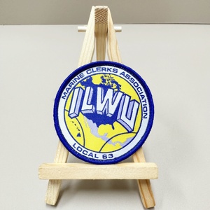 Patch tissé personnalisé spectaculaire fer sur support pour uniformes coupe thermique et marque professionnelle auto-adhésive - Product Image 1