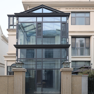 Cerramiento de Patio con Marco de Aluminio, Doble Vidrio Templado Low-E, Impermeable, Protección Solar, Aislamiento Térmico, Personalizado para Residencias - Product Image 1