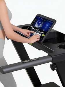 घरेलू उपयोग फोल्डिंग ट्रेडमिल 2.0hp मोटर चालित स्क्रीन इलेक्ट्रिक ड्राइव प्रकार वाणिज्यिक जिम फिटनेस उपकरण - Product Image 6