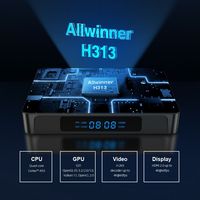 Décodeur X96Q Pro Android 10.0 4K 3D Smart Box avec WiFi double bande Allwinner H313 Quad Core