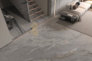 Panneaux muraux naturels blancs du Brésil YUSHI, dalles de quartzite Mont Blanc personnalisables, polies, grandes dalles, 1 an, villa, hôtel, <span class=keywords><strong>escalier</strong></span> - Product Image 5