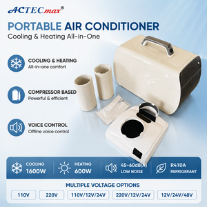 AC.699.022 Aire Acondicionado Portátil 110V 220V 24V 12V, Fácil Instalación, Compacto, Ligero, Unidad de Aire Acondicionado Móvil con Función de Calefacción y Refrigeración, 490W - Product Image 1