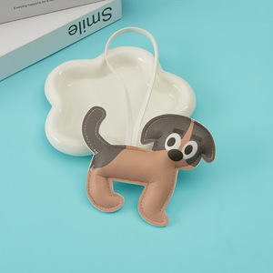 Porte-monnaie de luxe en PU Mengda avec breloques <span class=keywords><strong>Beagle</strong></span> et Corgi en alliage de zinc, accessoire léger pour la Journée de la Terre - Product Image 5