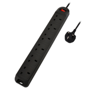 Multiprise britannique, 2 prises, 13A 250V~ avec protection enfant et protection contre les surtensions