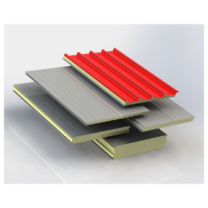 80mm Pir Panel <span class=keywords><strong>Sandwich</strong></span> Factory Panneau <span class=keywords><strong>sandwich</strong></span> en aluminium pour le toit <span class=keywords><strong>Prix</strong></span> par mètre carré - Product Image 6