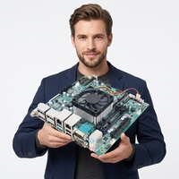 Carte mère 4DP AMD RYZEN MINI ITX DDR4 32 Go Max USB 3.2 M.2 Double Nouvelle pour Serveur Gaming Graphiques Intégrés Large Plage de Température CE RoHS