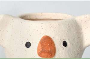 Maceta de animales de cerámica Maceta de <span class=keywords><strong>Koala</strong></span> linda, macetas de plantas suculentas de cactus para decoración del hogar - Product Image 2