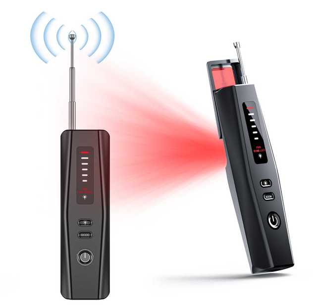 Hidden Bug and Camera Detector 5 Levels Sensitivity Car GPS Tracker Listening Device RF Wireless All  Scanner for Security