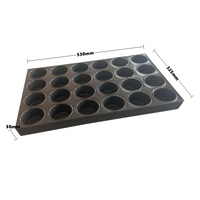 Moule à gâteau personnalisé 24 tasses 530x325x38mm, moule à muffins antiadhésif commercial pour boulangerie