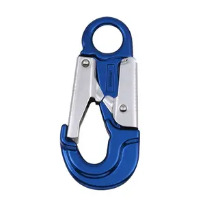 Mountain climbing 25KN anodized snap on hook buckle with eyelet wholesale custom carabiner hook climbing