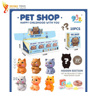Ensemble de jeu pour chien de compagnie mignon et pas cher 2026 avec cage de transport, figurines de chiots, bol de nourriture et accessoires - Jouets d'imitation pour enfants - Product Image 2