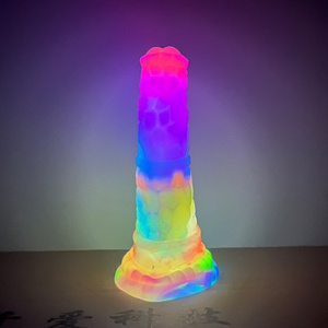 Produit pour adultes FAAK Factory 2022, nouveau modèle, pénis réaliste qui brille dans le noir, gode en forme de pénis, jouet sexuel chinois pour lui - Product Image 3