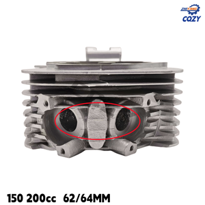 Cabeza de Cilindro de 62/64 mm para CG150 CG200 Zongshen Loncin Lifan, Cabeza de Cilindro para Motocicleta y <span class=keywords><strong>Triciclo</strong></span>, Repuestos para Motor de 150 cc Refrigerado por Aire - Product Image 6