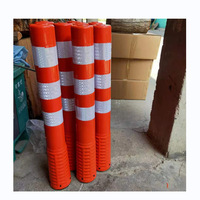 Base magnétique puissante avec poteau flexible en TPU, poteau d'avertissement, offrant commodité et polyvalence, colonne d'avertissement magnétique