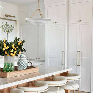 Lámpara de Techo de Yeso de Diseño Nórdico, de Alta Calidad, de 2 Niveles, para Isla de Cocina o Sala de Estar - Product Image 3