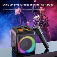 Speaker Karaoke Outdoor 5.1 Berkualitas Tinggi yang Dapat Disesuaikan, untuk 5.0 10-30W, Waktu Putar 3-5 Jam, Portabel, Dapat Diisi Ulang, Nirkabel