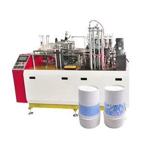 Machine à fabriquer des gobelets en papier pour jus de café à paroi unique entièrement automatique à faible coût