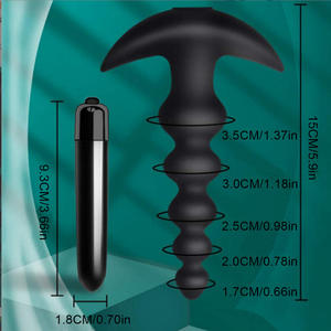 Vibrador Anal de Silicona Impermeable con 10 Modos de Vibración, Tapón Anal Flexible con Forma de Bala para Adultos - Product Image 5