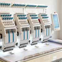 Machine à broder commerciale intelligente multicolore pour ateliers de confection de vêtements