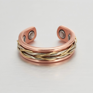 Biomagnetische Vintage Bruiloft Magneten Ingevoegd Puur Koper Genezende Magnetische <span class=keywords><strong>Ring</strong></span> Artritis Gewrichtspijn Verlichting Verstelbare Gezondheid - Product Image 2