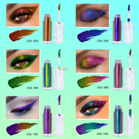 Fard à paupières liquide multi-chrome imperméable pour le maquillage, marque privée