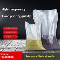 Sacs tissés en PP transparents en gros pour l'emballage du riz et des céréales, capacité de 10 kg, sacs logistiques de qualité alimentaire