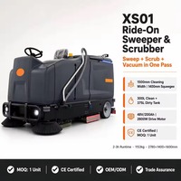 XS01 Mesin Pembersih Lantai Industri Elektrik dengan Lebar Pembersihan 1500mm, Tangki Air Bersih 300L, Tangki Air Kotor 375L
