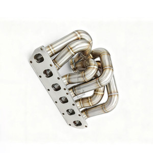 ท่อร่วมไอเสียแบบไหลสูงสำหรับเครื่องยนต์ <span class=keywords><strong>VR6</strong></span> 3.2L BUB BFH สำหรับ Volkswagen Golf MK4 MK5 R32 เพิ่มประสิทธิภาพเสียงแบบรถแข่ง - Product Image 4