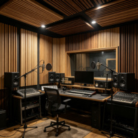 Panneaux acoustiques en bois MDF ignifuges, matériau d'absorption acoustique pour gymnase et auditorium, projet personnalisé, conception de modèle 3D