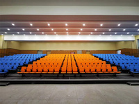 Chaise Tribune Rétractable Facile à Utiliser Conception Pliante pour Lycée Collège Église Événements Sportifs