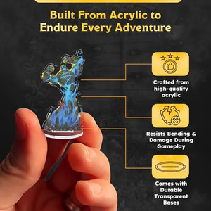 OEM ODM Anime Skinny Minis Elementals 2 Set 28 Figurines Miniatures Acryliques <span class=keywords><strong>de</strong></span> Table Éléments Air <span class=keywords><strong>Terre</strong></span> Feu Eau Figurines Plates 2D - Product Image 4