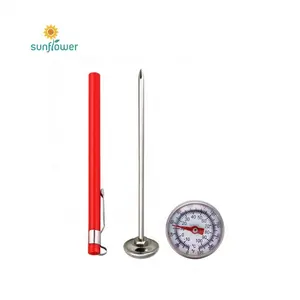 high quality glass tea milk coffee thermometer red liquid 0-100 degree