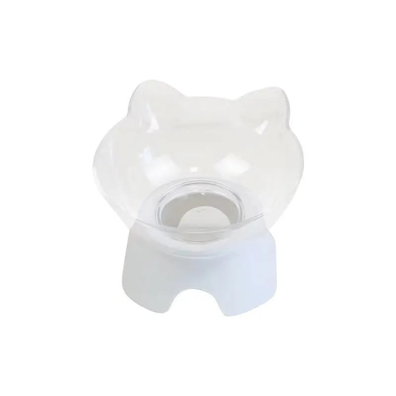 2 Pet Bowl Cat bowl oblique mouth anti-overturning cat basin high foot neck protection feeding basin
