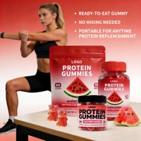 Gummies protéinés saveur personnalisée 17g – Protéine de lactosérum de qualité – Énergie portable – Améliore la force et l'endurance