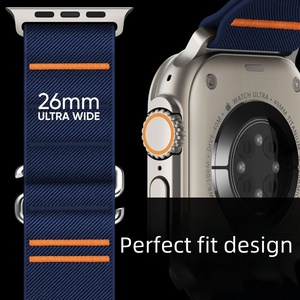 <span class=keywords><strong>Precio</strong></span> al por mayor de fábrica Traverser <span class=keywords><strong>IWatch</strong></span> 10 correa de nailon elástica <span class=keywords><strong>Iwatch</strong></span> <span class=keywords><strong>Ultra</strong></span> Correa deportiva con hebilla de acero inoxidable - Product Image 5