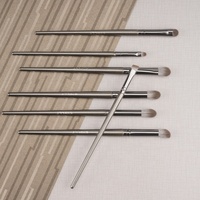Jessup — kit de pinceaux de maquillage à poils en Nylon avec étui, accessoires professionnels, couleurs grises, bon marché, 12 pièces