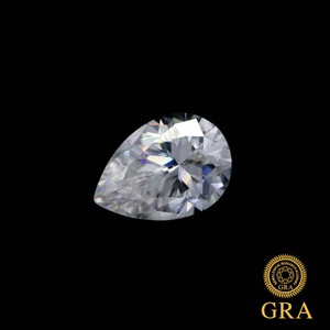 Moissanite Pear Cut D Color VVS Clarity Loose Stones For Jewelry Making - Product Image 5